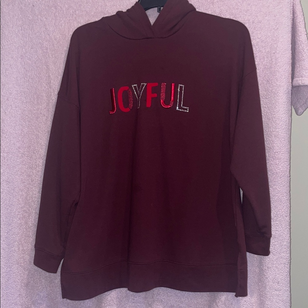 Lane Bryant Burgundy Joyful Hoodie